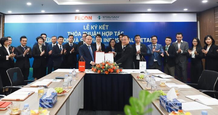 CTCP Kim loại Công nghiệp Stavian ký kết hợp tác với CTCP FECON