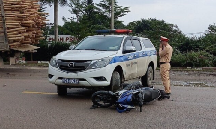 Công an Quảng Nam thông tin vụ nam thanh niên tử vong sau va chạm với xe CSGT
