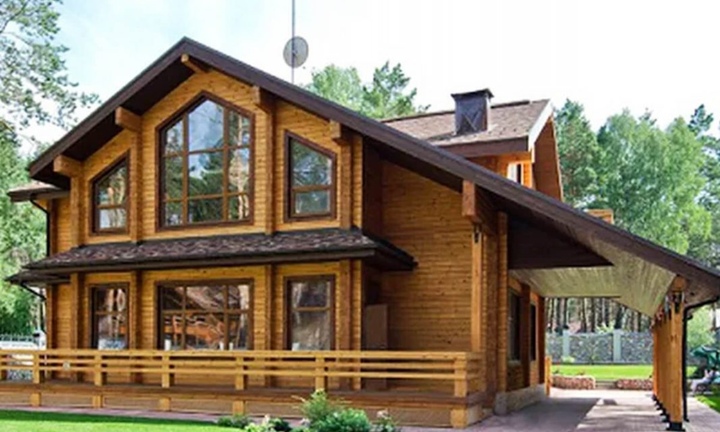 Mẫu thiết kế nhà gỗ 3 gian hiện đại