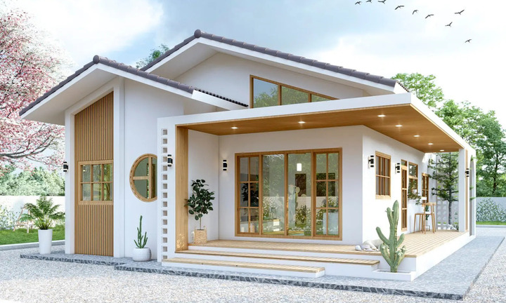 Mẫu nhà cấp 4 kiểu Nhật đẹp nhất năm nay