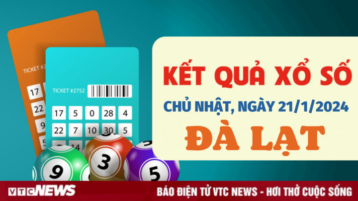 Kết quả xổ số Đà Lạt hôm nay 21/1 - XSDL 21/1/2024
