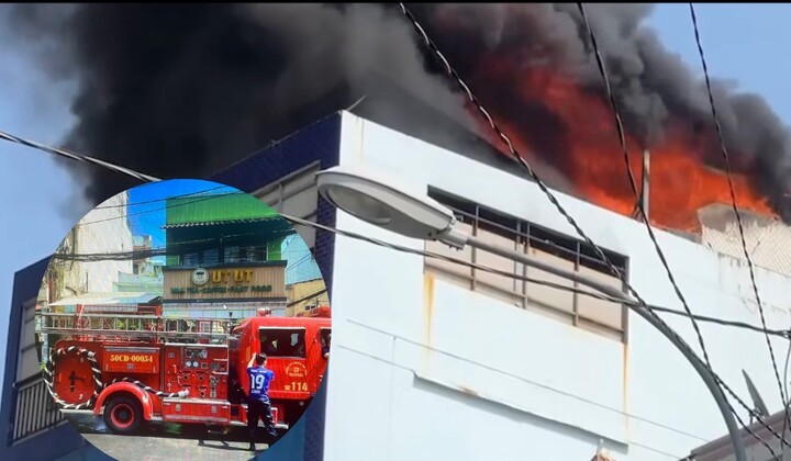 TP.HCM: Cháy ở công ty vàng bạc đá quý, nhiều nhân viên tháo chạy