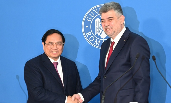 Thủ tướng Phạm Minh Chính và Thủ tướng Romania họp báo sau hội đàm