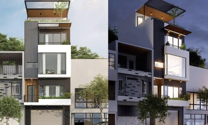 Mẫu thiết kế nhà ở kết hợp văn phòng cho thuê