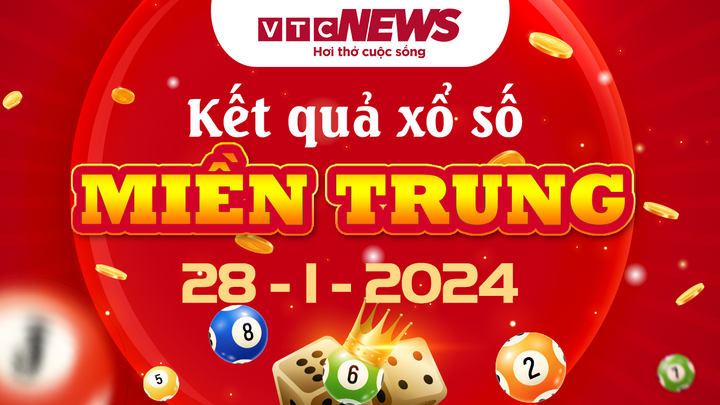 Kết quả xổ số miền Trung Chủ nhật 28/1/2024 - XSMT hôm nay 28/1