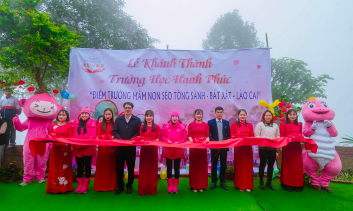 Khai trương 'Trường học hạnh phúc' tại Lào Cai - TĐ Nusee thắp sáng ước mơ hồng