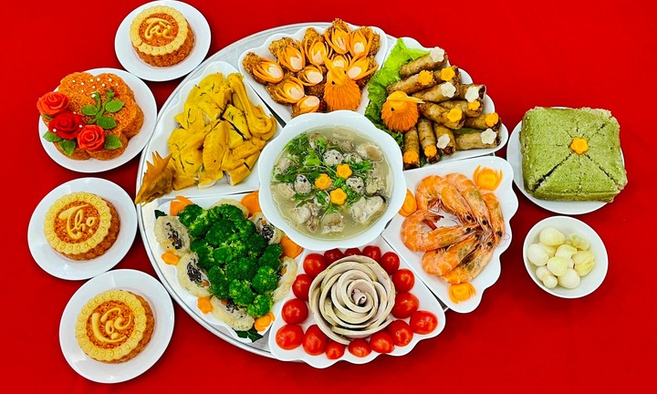 Đã mắt ngắm những mâm cỗ cúng giao thừa kỳ công khiến dân mạng trầm trồ