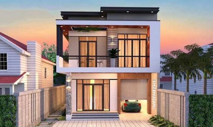 Mẫu xây nhà 1 trệt 1 lầu giá 500 triệu đồng