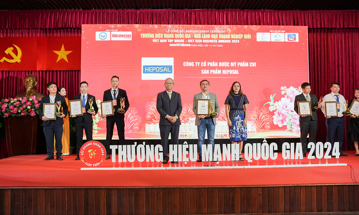 Heposal được vinh danh là Thương hiệu mạnh quốc gia 2024