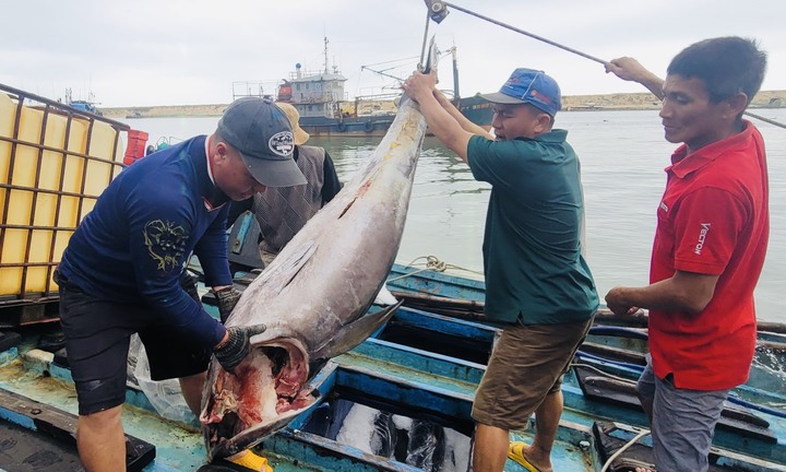 Ngư dân đón lộc đầu năm sau chuyến biển xuyên Tết