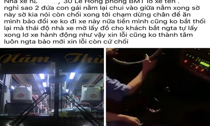 Cô gái tố bị tài xế xe khách sàm sỡ, đại diện nhà xe nói gì?