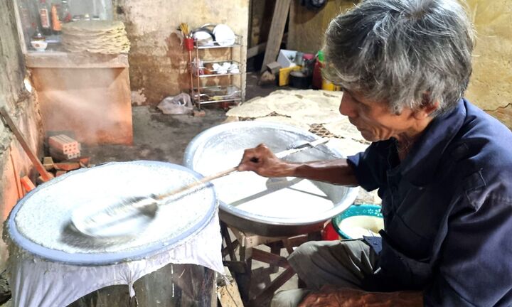 Nghề làm bánh tráng Túy Loan Đà Nẵng là di sản văn hóa phi vật thể quốc gia