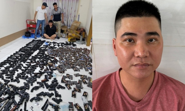Phá kho vũ khí ở TP.HCM chuyên bán online, thu giữ hơn 230 khẩu súng