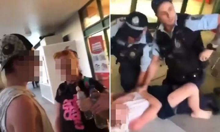 Clip 2 cảnh sát quật ngã cậu bé 13 tuổi dùng thuốc lá điện tử gây phẫn nộ