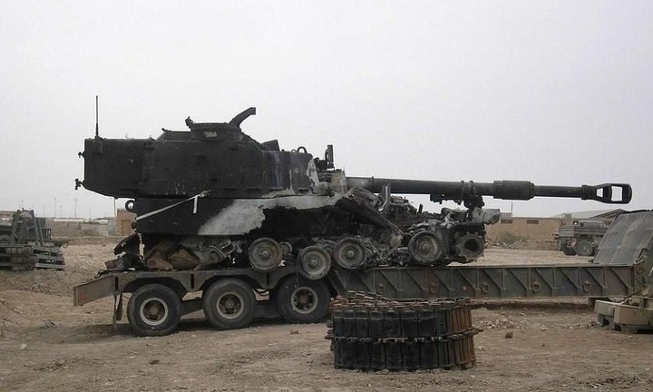 UAV Lancet gây sát thương lớn cho M109 Paladin Ukraine