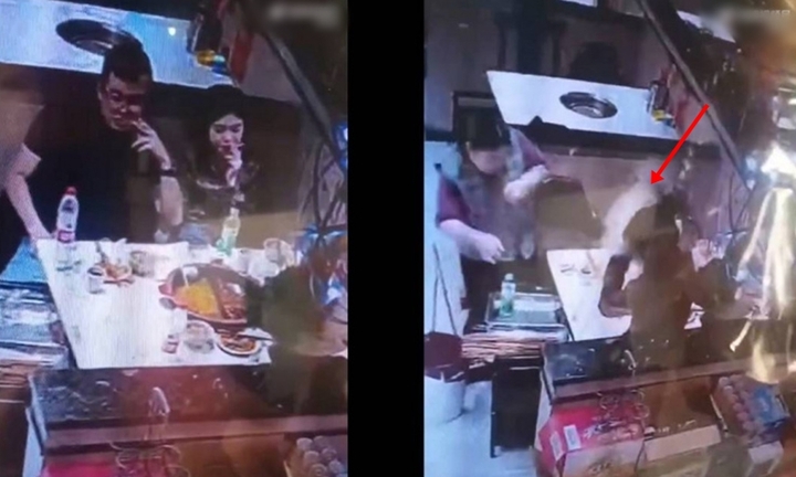 Thực khách ném bật lửa vào nồi lẩu, gây nổ liên tiếp