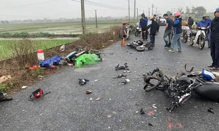 Tai nạn liên hoàn ở Thái Bình, 5 người thương vong