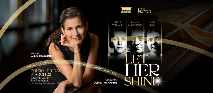 Nghệ sĩ dương cầm Anna Polonsky góp mặt tại hòa nhạc 'Let Her Shine'