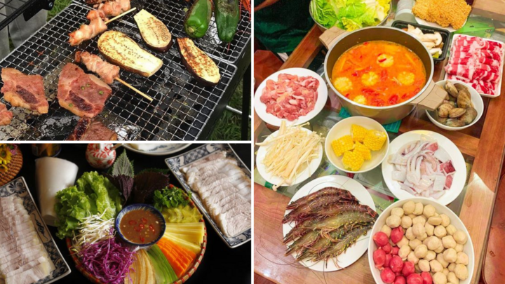 Các món lẩu, nướng và cuốn phù hợp với bữa tiệc tiện lợi, nhanh gọn