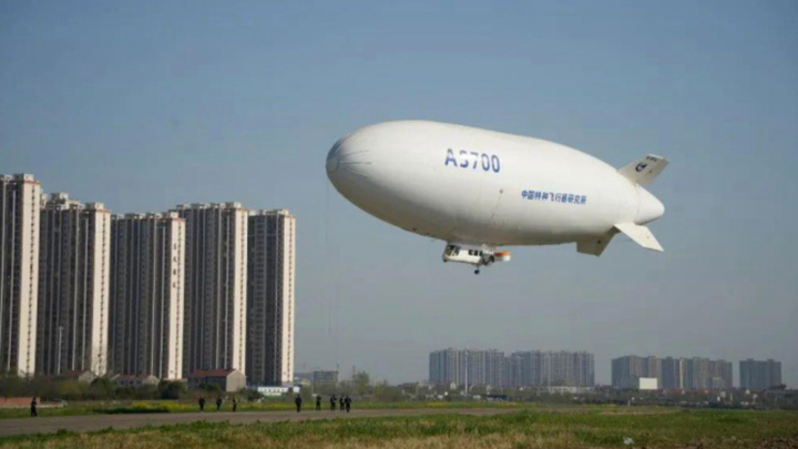 Tàu bay dạng khí cầu tốc độ 100 km/h 