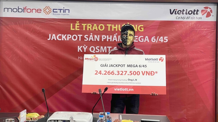 ‘Săn’ độc đắc 300 tỷ đồng, người đàn ông bất ngờ trúng Jackpot hơn 24 tỷ