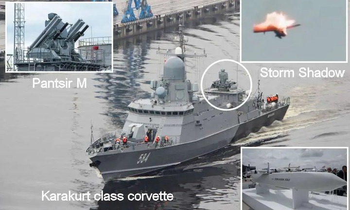 Lần đầu tiên hệ thống Pantsir-M trên tàu chiến Nga bắn hạ tên lửa Storm Shadow