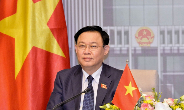 Chủ tịch Quốc hội Vương Đình Huệ chúc mừng Tết cổ truyền Songkran của Thái Lan