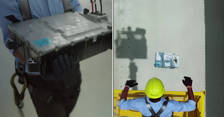 Kiểm tra độ bền pin xe máy điện từ độ cao hơn 10m