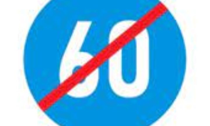 Biển báo hết tốc độ tối thiểu