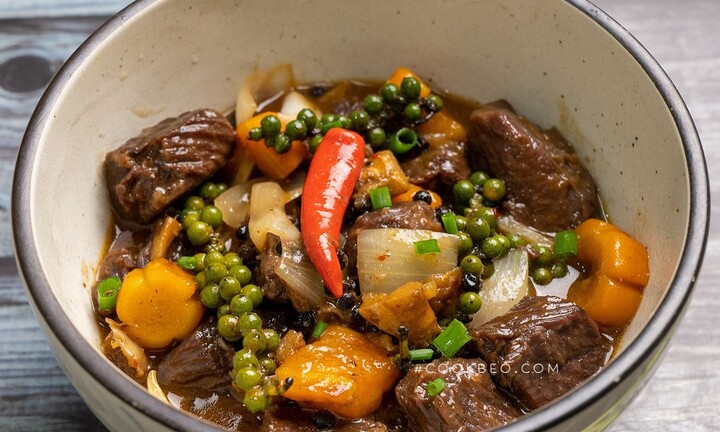 Cách làm bò kho tiêu đơn giản tại nhà 