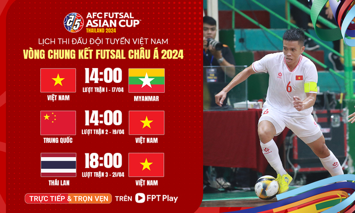 Mục tiêu World Cup của đội tuyển Việt Nam tại AFC Futsal Asian Cup 2024