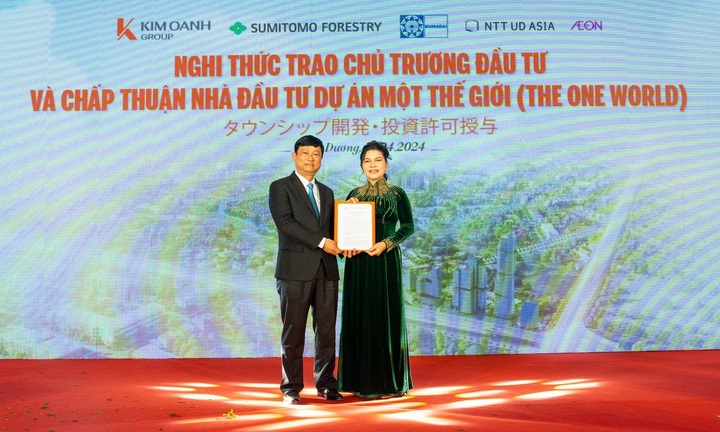 Kim Oanh Group nhận Quyết định chấp thuận chủ trương đầu tư dự án Một Thế Giới 