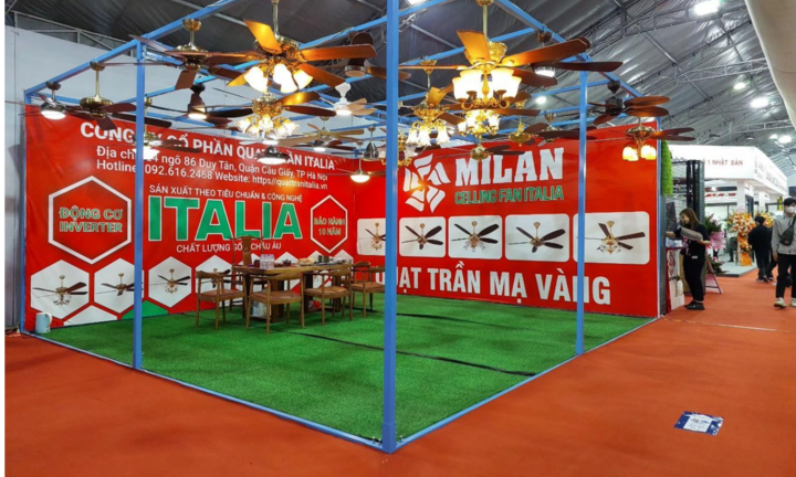 Quạt trần Italia tham gia và tài trợ cùng Triển lãm Quốc tế VietBuild 2024
