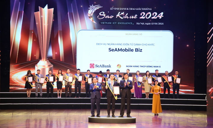 SeAMobile Biz của SeABank được vinh danh tại giải thưởng Sao Khuê