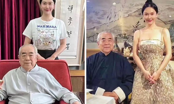 Nghệ sĩ Trung Quốc 86 tuổi công khai vợ thứ 4 kém 50 tuổi
