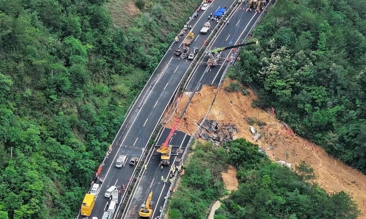 36 người thiệt mạng trong vụ sập đường cao tốc ở Trung Quốc