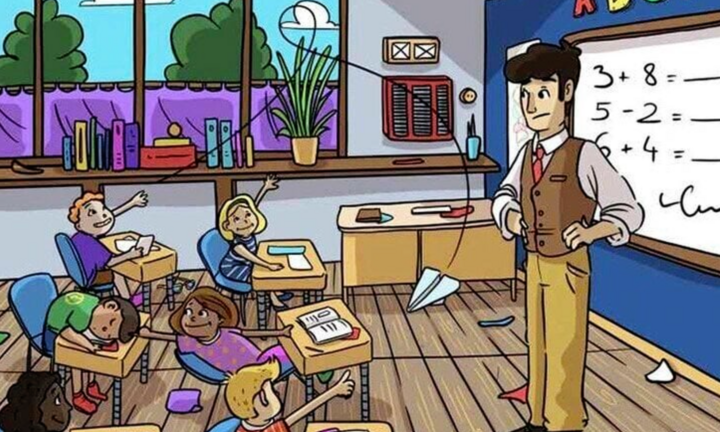 Đố bạn vượt qua thử thách: Ai là người giấu cặp kính của thầy giáo?