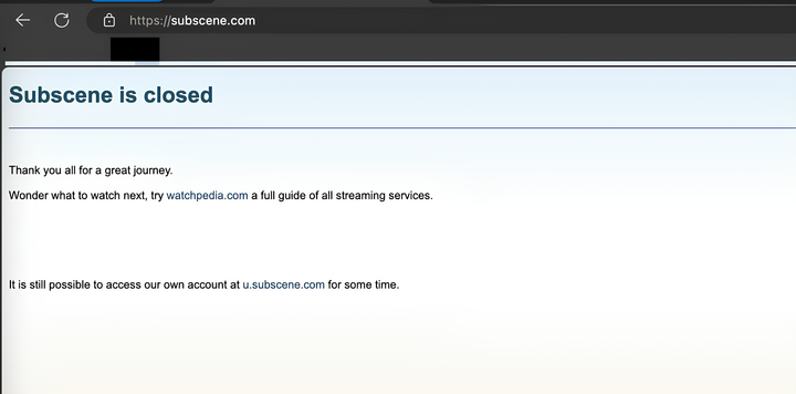 Kho phụ đề phim lớn nhất thế giới dừng hoạt động