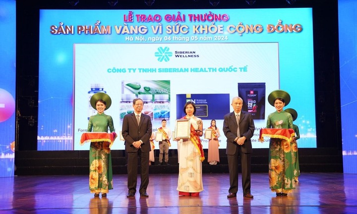 Siberian Wellness lần thứ 9 nhận giải thưởng Sản phẩm vàng vì sức khỏe cộng đồng