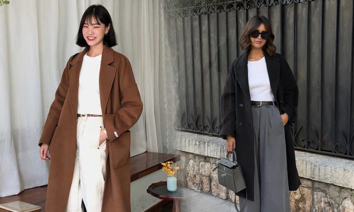 Cách mặc áo dáng dài cho người thấp bé