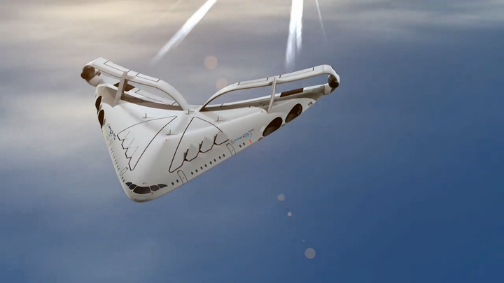 Mẫu máy bay hydro siêu thanh hình tam giác tốc độ 1.850 km/h 