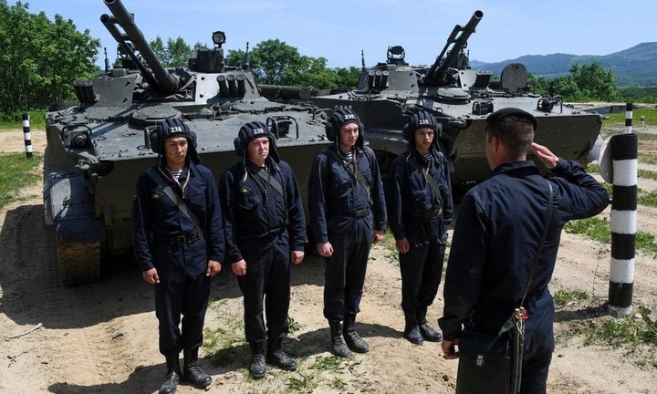 Lữ đoàn xe tăng Hạm đội Thái Bình Dương bất ngờ tới Ukraine