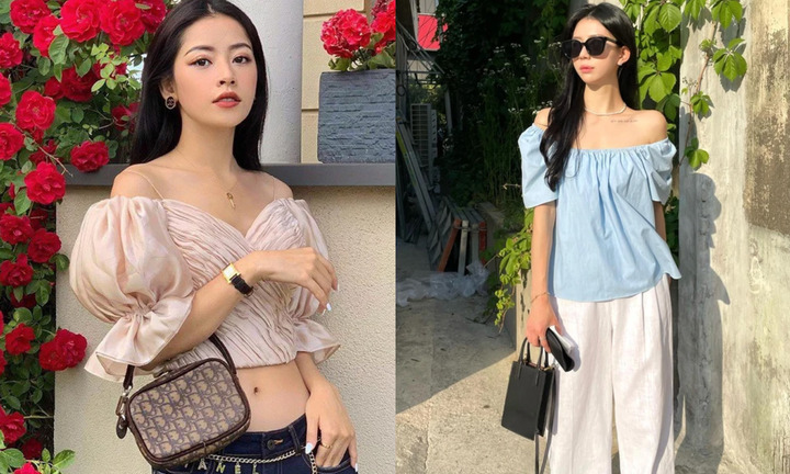 Mix đồ cùng áo trễ vai - hot trend của mùa hè này