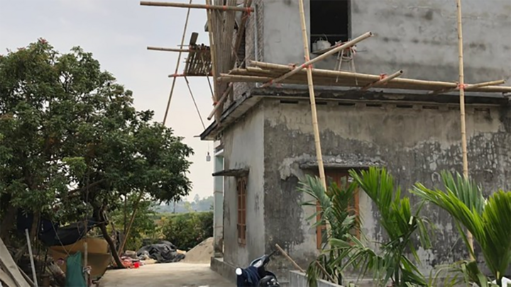 Sập giàn giáo ở Thái Bình, 3 người thương vong