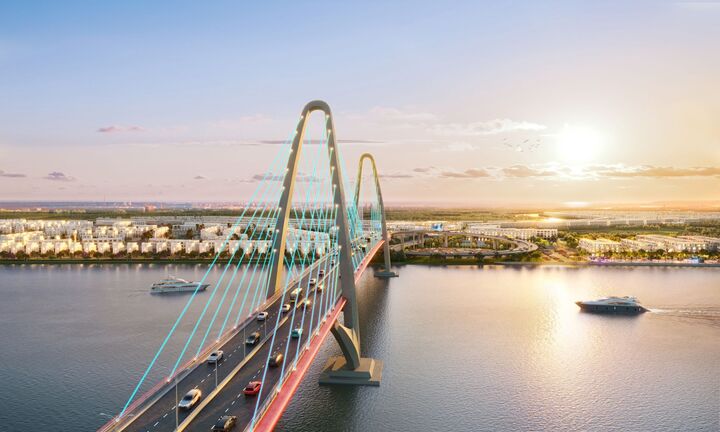 Tiến độ thi công cây cầu nghìn tỷ nối 'đảo tỷ phú' với trung tâm Hải Phòng