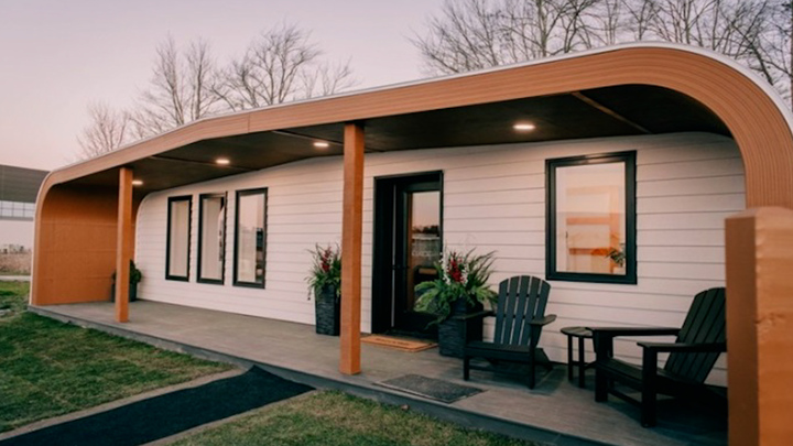 Xây nhà trong 48h bằng máy in 3D lớn nhất thế giới 