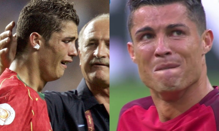 Ronaldo mạnh mẽ cũng có lúc yếu đuối, bật khóc như mưa khiến CĐV nhớ mãi