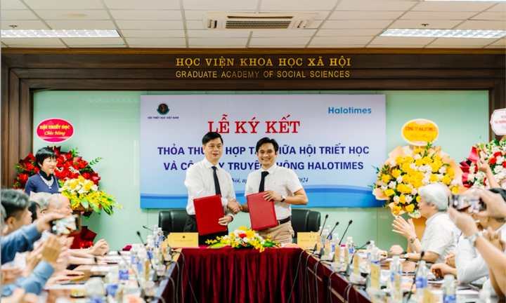 Halotimes ký kết hợp tác phát triển chiến lược với Hội triết học Việt Nam