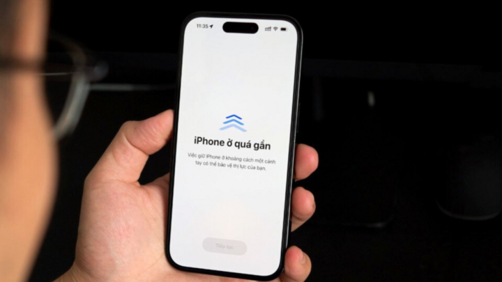 Cách khiến iPhone hiển thị cảnh báo khi nhìn quá gần