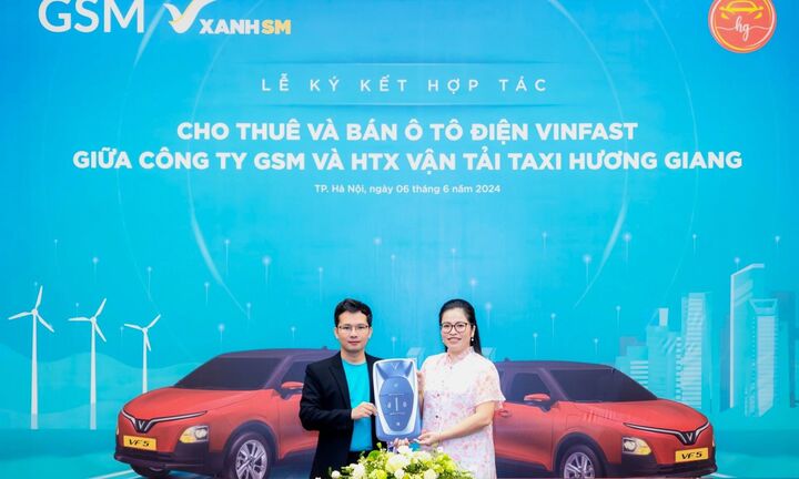 Thêm hai đối tác độc quyền của Xanh SM triển khai taxi điện ở Bắc Giang, Cà Mau